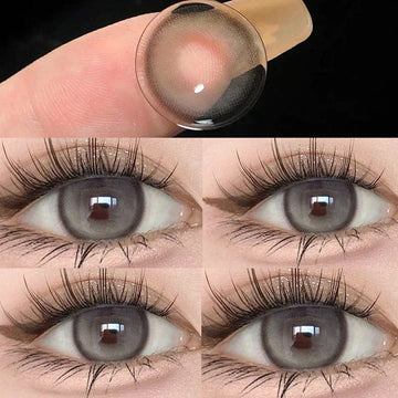 Qfdian 2pcs Highlight Nightclub Party Contact Lenses Cute Softlens Enlarge Pupil